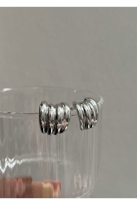 Heliophilia Silver Pendientes de Latón Plateados Heliophilia Silver Pendientes de Latón Plateados
